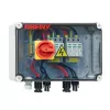 BENY PV DC-scheiderschakelaarpaneel, 2-string-ingang naar 2-string-uitgang, IP65 buitenbehuizing