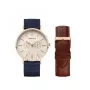 BERING MAN 14240-864 40mm blauwe wijzerplaat blauw milanese mesh horloge