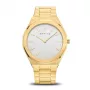 Bering heren Classic quartz horloge 19641-730 45mm blauwe wijzerplaat RVS mesh