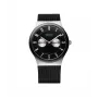 BERING herenhorloge 32139-202 Classic Collection 39mm quartz RVS mesh zwarte wijzerplaat
