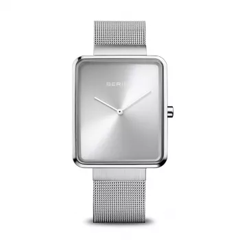Bering Dames Classic Quartzhorloge 33mm Zilver RVS