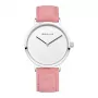BERING dameshorloge 14937-604 39mm blauwe wijzerplaat zilverkleurige Milanese mesh band