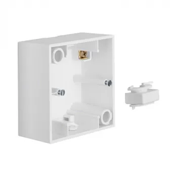 Berker 1041 99 09 AP opbouwbehuizing, 1-voudig, PWS, polarwit (RAL 9010)