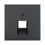 Berker 1407 16 06 centraalplaat voor UAE (RJ45) stopcontact, 2-voudig, antraciet (55x55mm)