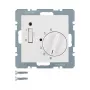 Berker 20301909 kamertemperatuurregelaar met NC-contact (verbreker), middenstuk