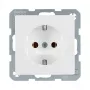 Berker 41436089 Schuko-stopcontact polar white velvet