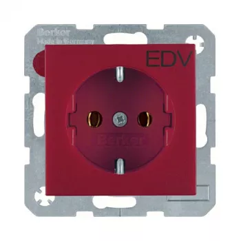 Berker 47431922 Schuko-stopcontact EDV-druk slagvast polarwit S.1