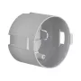 Berker 91820 Inbouw dubbele apparaatdoos met trekontlasting voor mobiele toepassingen, 45 mm, Grijs