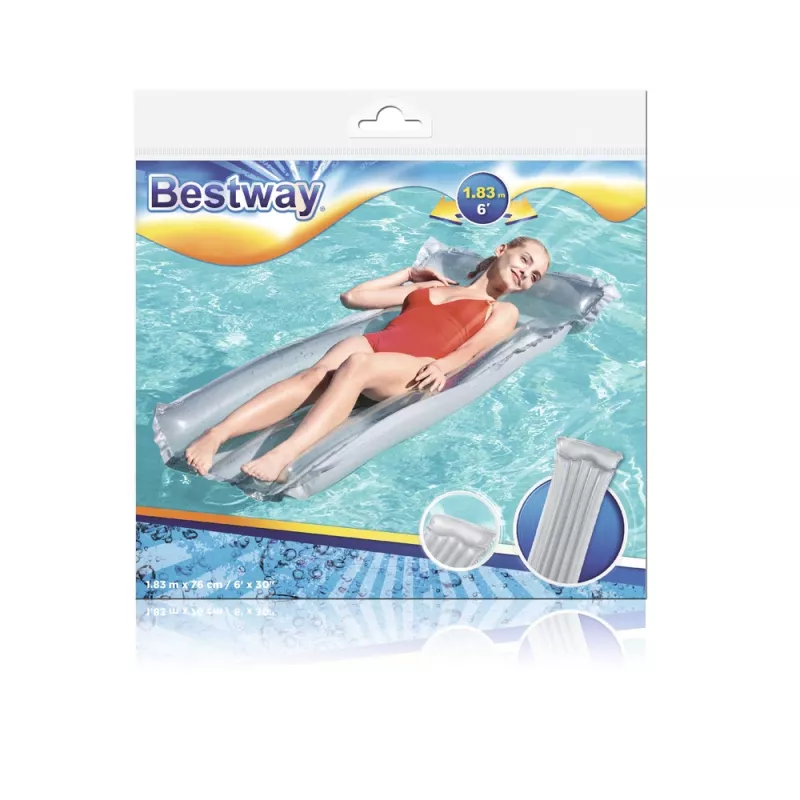 Bestway 44013 luchtmatras om te zwemmen grijs 183 x 76 cm