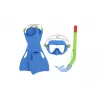 Bestway duikset blauw masker, flippers, snorkel 25039