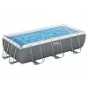 Bestway Frame Pool 404 x 201 x 100 cm rechthoekig opzetbad met filterpomp, ladder, afdekking en ChemConnect-doseerder