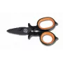 BETA elektriciensschaar 1128BAX - 145 mm roestvrij staal met striptuitsparing, oranje/zwart