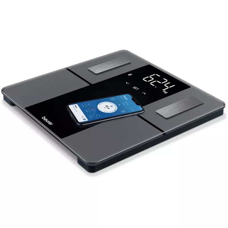 Beurer BF 500 Super Black Edition diagnoseweegschaal met Bluetooth