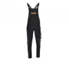 BIBBRACE ACTIFLEX L zwarte slijtvaste elastische bretels met metalen clips, 40mm