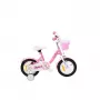 MTB-fiets voor meisjes 12 inch Bimbo Bike roze/wit
