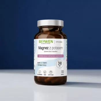 BIOWEN Magnesium 4x met kalium, voedingssupplement, 100 capsules