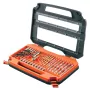 BLACK & DECKER A7231-XJ 76-delige titanium borenset voor metaal en metselwerk, 1,5-8 mm