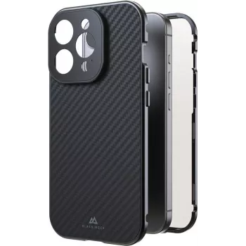 Black Rock Cover 360° Glas voor Apple iPhone 15 Pro, echt carbon (00221268)