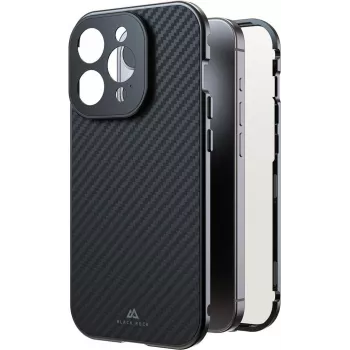 Black Rock Cover 360° Glas voor Apple iPhone 16 Pro, echt carbon (00228093)