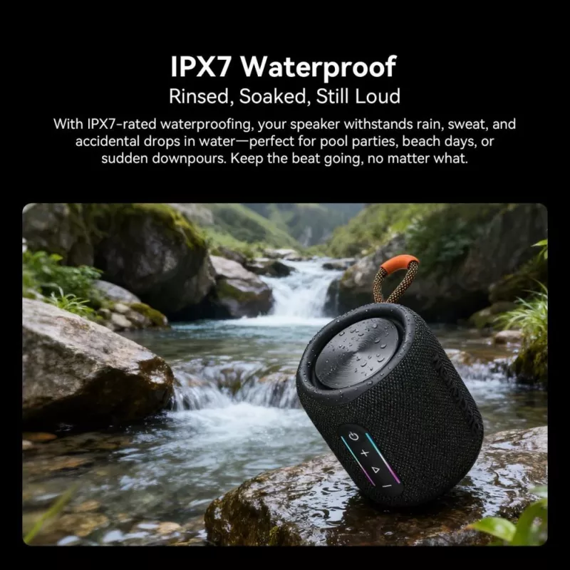 Blackview AuraBass 2 Draagbare Bluetooth-luidspreker, 15W, IPX5, 7h accu, Zwart