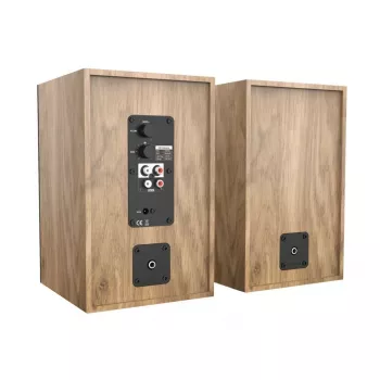 Blaupunkt BS40OK 2-weg passieve regalluidspreker, 40W RMS, 4 Ohm, bruin (paar)