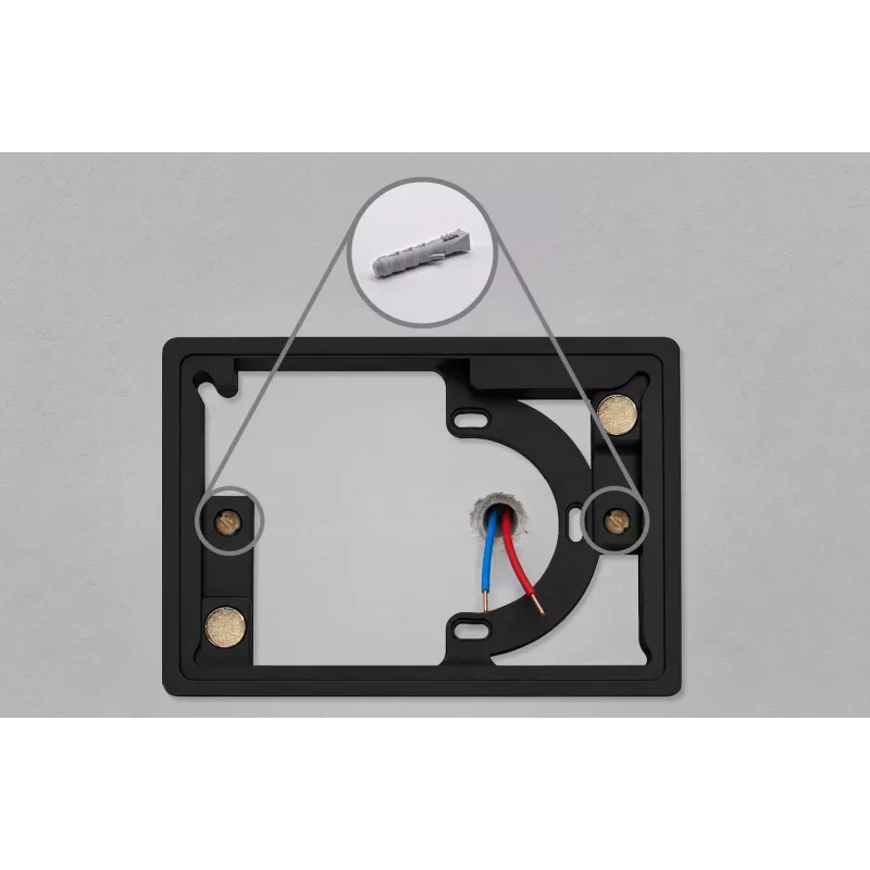 Blebox framePanelM Zwart Inbouw-wandmontageframe voor ControlPanelM
