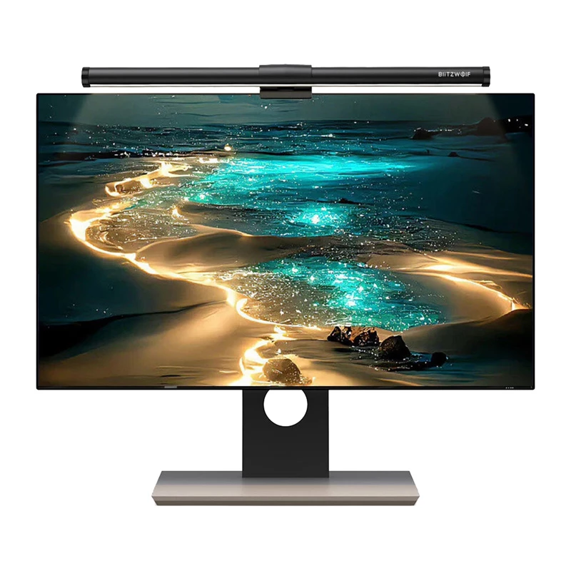 BlitzWolf BW-CML2 luchtmonitor light met CO2-, TVOC-, temperatuur- en vochtigheidssensor – dimbare LED-strip, 2700-6500K, CRI Ra95, USB-C