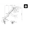 Blow HQ LCD-tv-tafelbeugel 17-32" met scharnier, 76-881