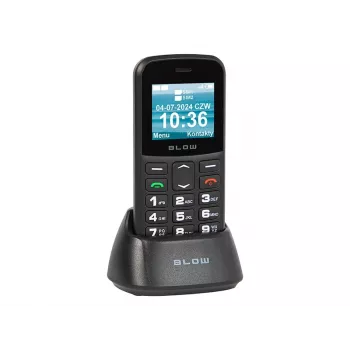 BLOW zwart seniorenmobiel met standaard S18D