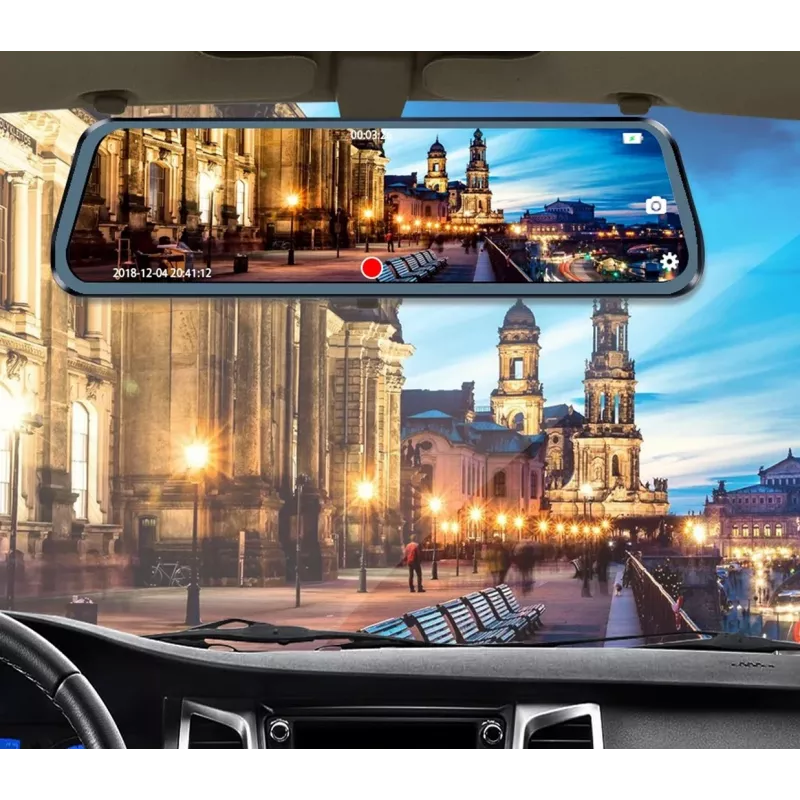 BLOW Blackbox DVR F610 10 inch spiegel dashcam met achteruitrijcamera