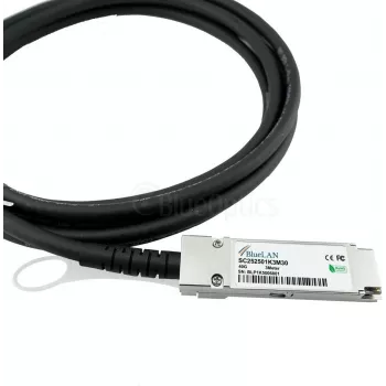BlueLAN 20G-DACP-QSFP1SFPDD3M compatibele 20Gbps QSFP naar SFP-DD Direct Attach koperkabel, 3 m, passief twinax, 100 ohm, hot-swappable 20G-DACP-QSFP1SFPDD3M-BL