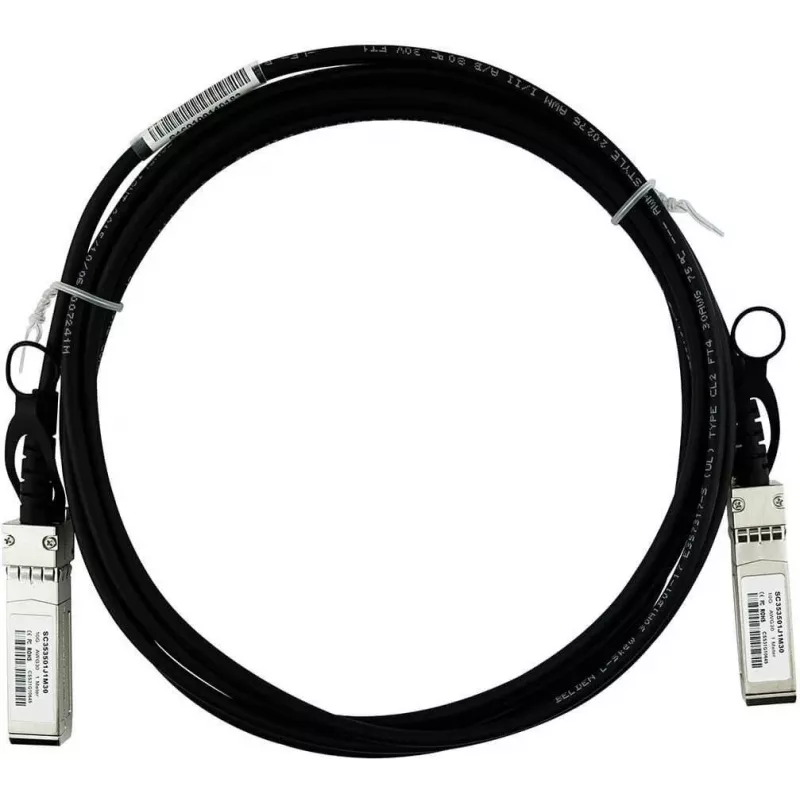 BlueLAN compatibele Molex 747521058 10GBASE-CR passieve SFP+ naar SFP+ Direct Attach-kabel, 0,5m, AWG30