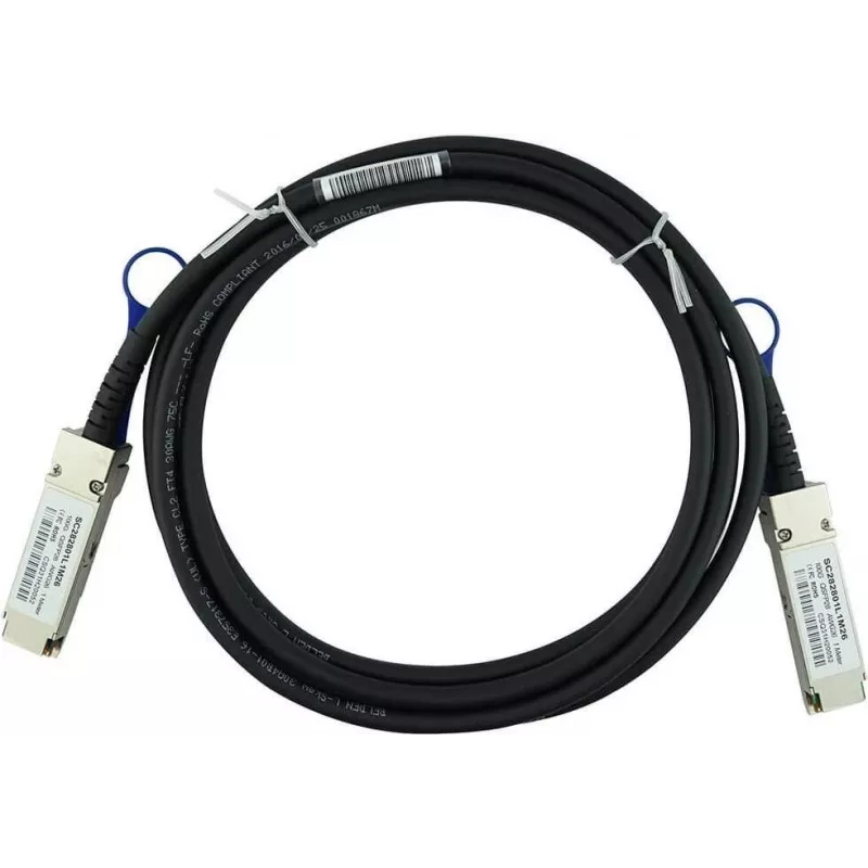 BLUEOPTICS compatibele Edge Core ET7402-DAC-3M BlueLAN QSFP28 Direct Attach-kabel, 100GBASE-CR4, InfiniBand EDR, 26AWG, 3 meter (ET7402-DAC-3M-BL)