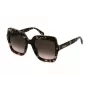 BLUMARINE dameszonnebril SBM836S5301GQ - oversized square butterfly montuur, grijs verloopglas, UV400-bescherming