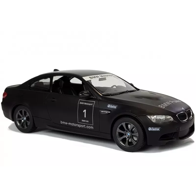 BMW M3 op afstand bediende sportwagen RC Rastar zwart 1:14