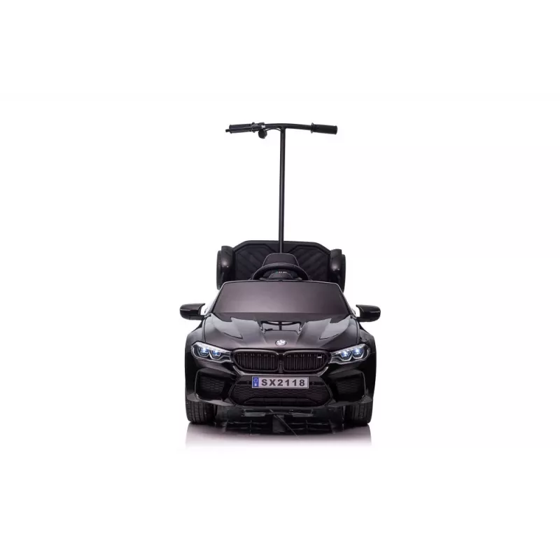 BMW M5 Accu-aangedreven auto met ouderlijk platform Zwart gelakt