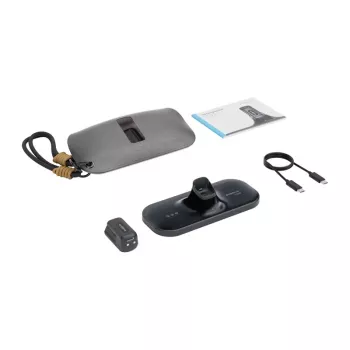BoboVR CG2 laadstation voor VR-headsets – 3-in-1 magnetisch dockingstation met 350mAh clip en reisetui, zwart