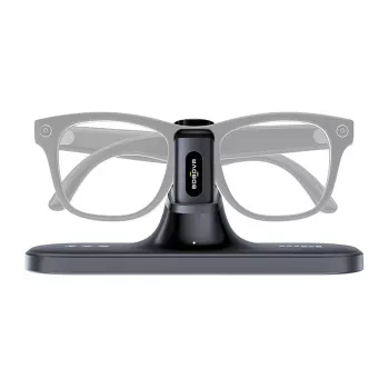 BoboVR CG2 laadstation voor VR-headsets – 3-in-1 magnetisch dockingstation met 350mAh clip en reisetui, zwart