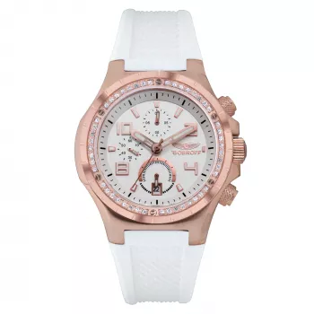 BOBROFF BF1002L25 unisex analoog quartz horloge 43mm roestvrijstalen behuizing zwarte leren band