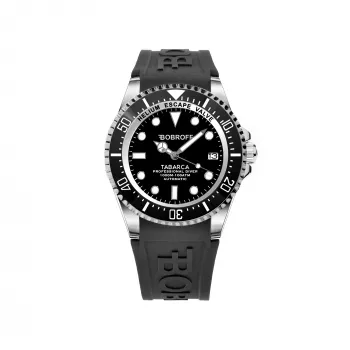 BOBROFF MAN BF0001-BFSTN analoog quartz horloge 44mm edelstaal