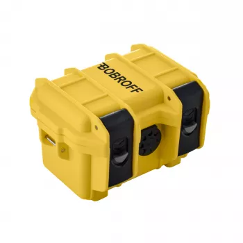 BOBROFF MAN BF0002i quartz analoog polshorloge 42mm zwarte wijzerplaat leren band