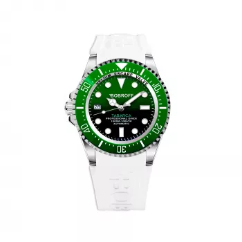 BOBROFF MAN BF0002ibvBF 42mm quartz analoog horloge zwarte wijzerplaat echt leren band
