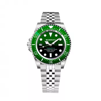 BOBROFF MAN BF0002ibvBFST 42mm quartz analoog horloge - edelstalen band
