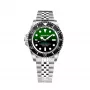 BOBROFF MAN BF0002iJ 42mm analoog kwartshorloge met zwarte wijzerplaat en zwarte leren band