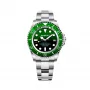 BOBROFF MAN BF0002J1bv analoog quartz horloge 44mm zwart leer