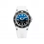 BOBROFF MAN BF0003-BFSTB analoog quartz horloge 42mm edelstaal zwart leer