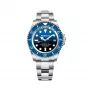 BOBROFF MAN BF0003ba 42mm quartz analoog horloge zwarte wijzerplaat leren band
