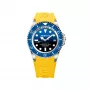 BOBROFF MAN BF0003baBFSTA analoog kwartshorloge 44 mm zwarte wijzerplaat leren band