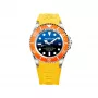 BOBROFF MAN BF0003bnBFSTA analoog kwartshorloge 44mm roestvrijstalen kast leren band bruin