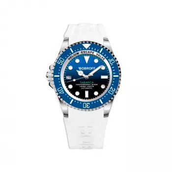 BOBROFF MAN BF0003ibaBF 42 mm quartz analoog polshorloge - zwarte wijzerplaat, lederen band